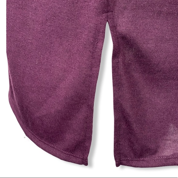 Purple Top, Exposed Seam Detail, Side Slit, Soft Fabric by Forgotten Grace  NWOT - Picture 10 of 15